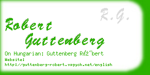 robert guttenberg business card